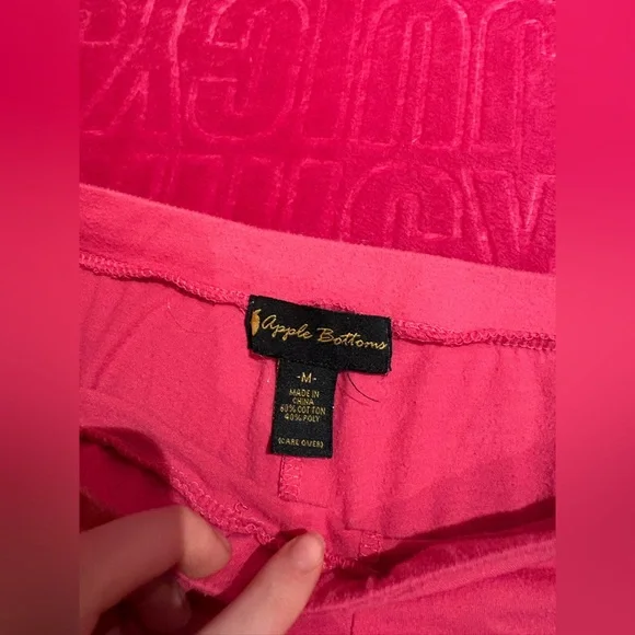 Apple Bottom Pink Flare sweatpant / leggings - Picture 6 of 10